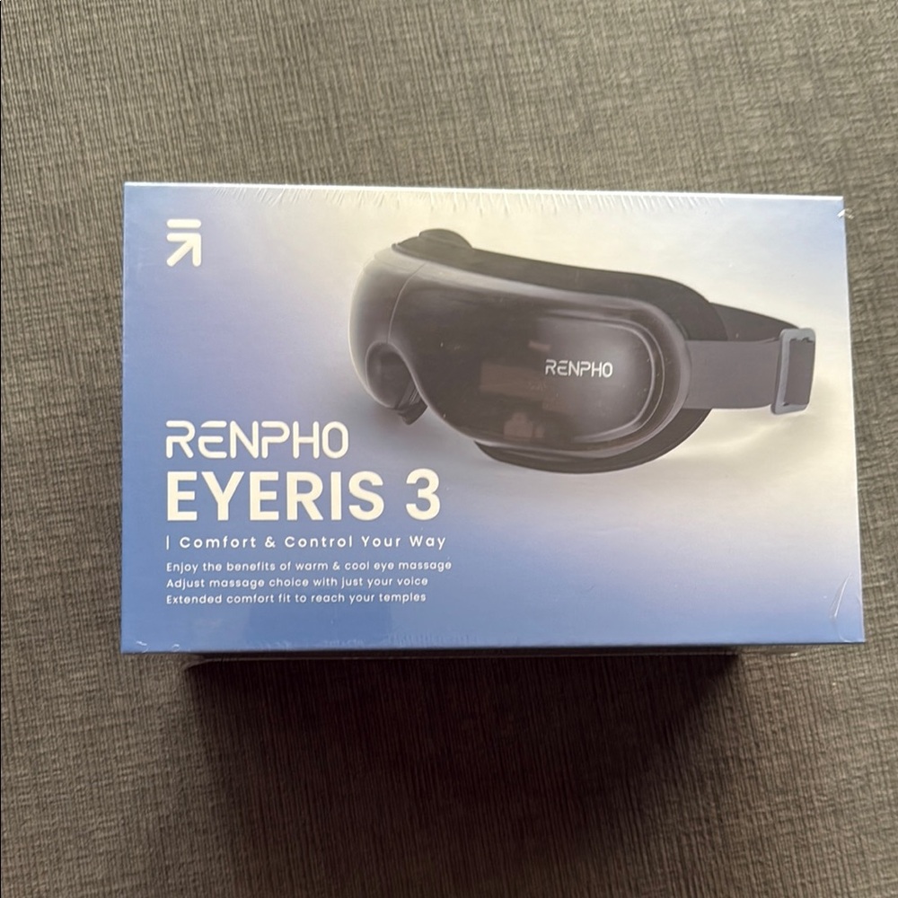 RENPHO Eyeris 3 Black Eye Massager - Comfortable VR-style Design